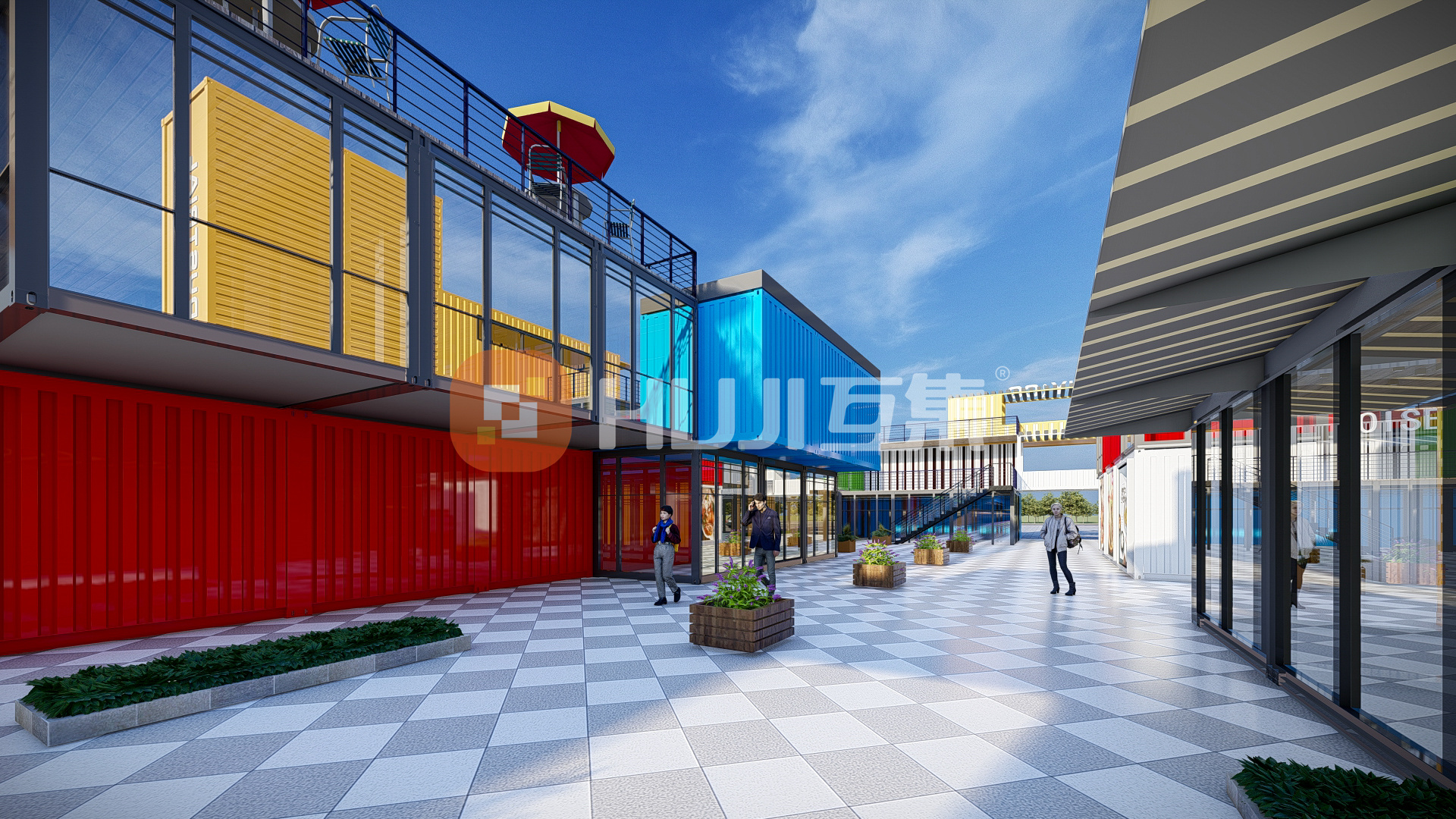 湖北民族大学集装箱商业街区-5