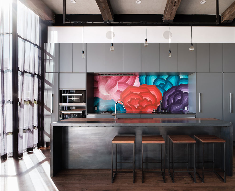 旧金山百年历史宅的现代工业风格变身-5