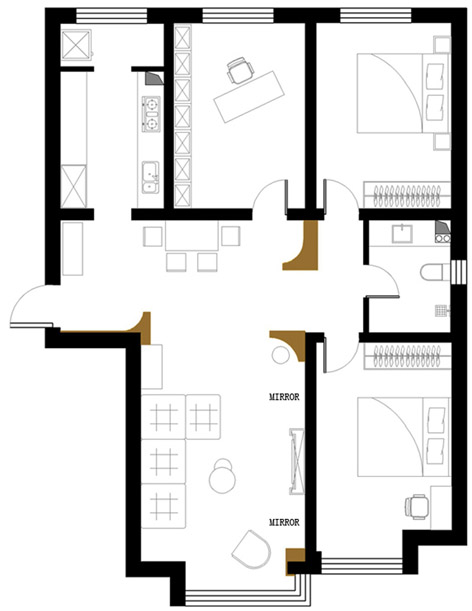 NOSTALGIA住宅，呼和浩特 / NA-DECO 那漠含风设计-7