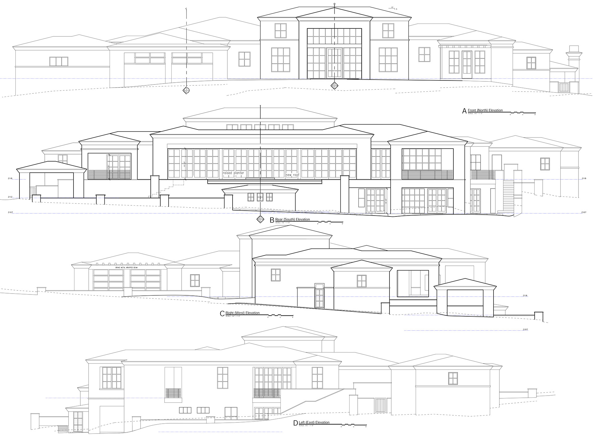 White residence in the USA. Architectural visualisation-3