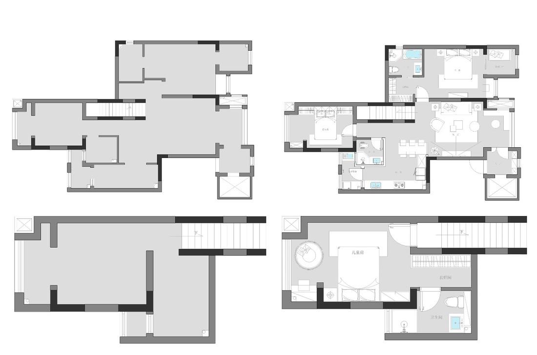 重庆初晨设计 · 童话粉色调平层空间-0