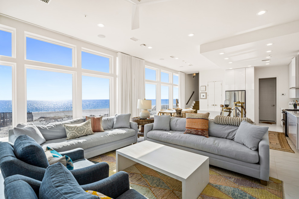 Cross Lane现代海滨住宅丨美国阿拉巴马丨Bob Chatham Custom Home Design-13