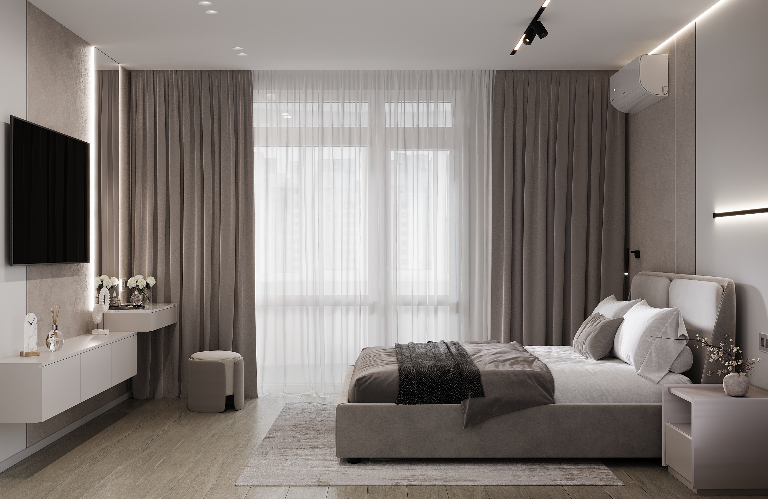 Contemporary 3-Room Apartment | Interior Visualization-7