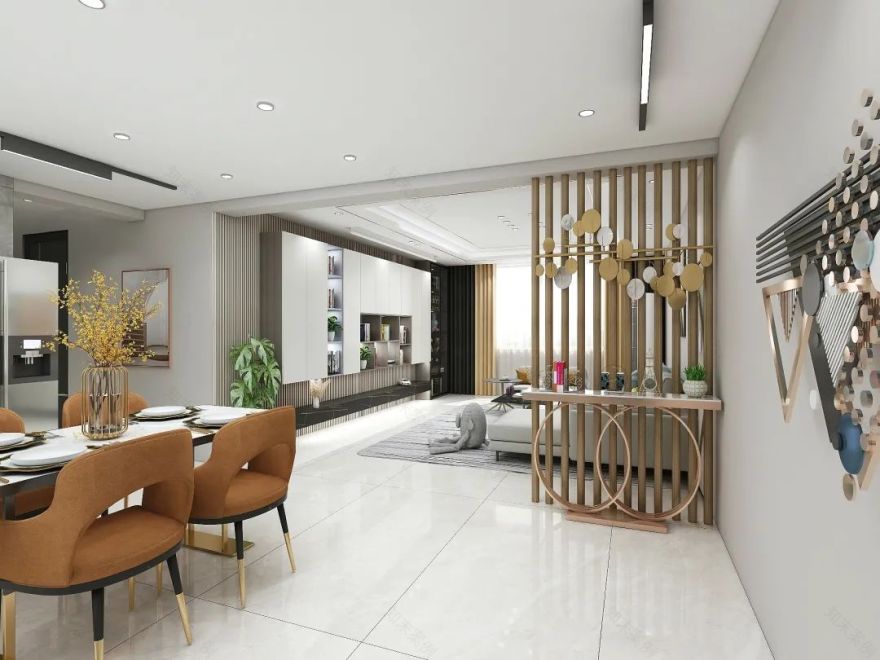 138㎡现代轻奢风住宅设计丨农安兰峰-9