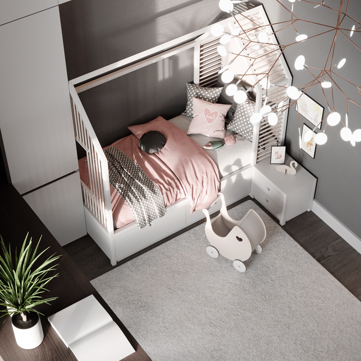 59㎡简约风小空间公寓设计 既舒适又精致！-14