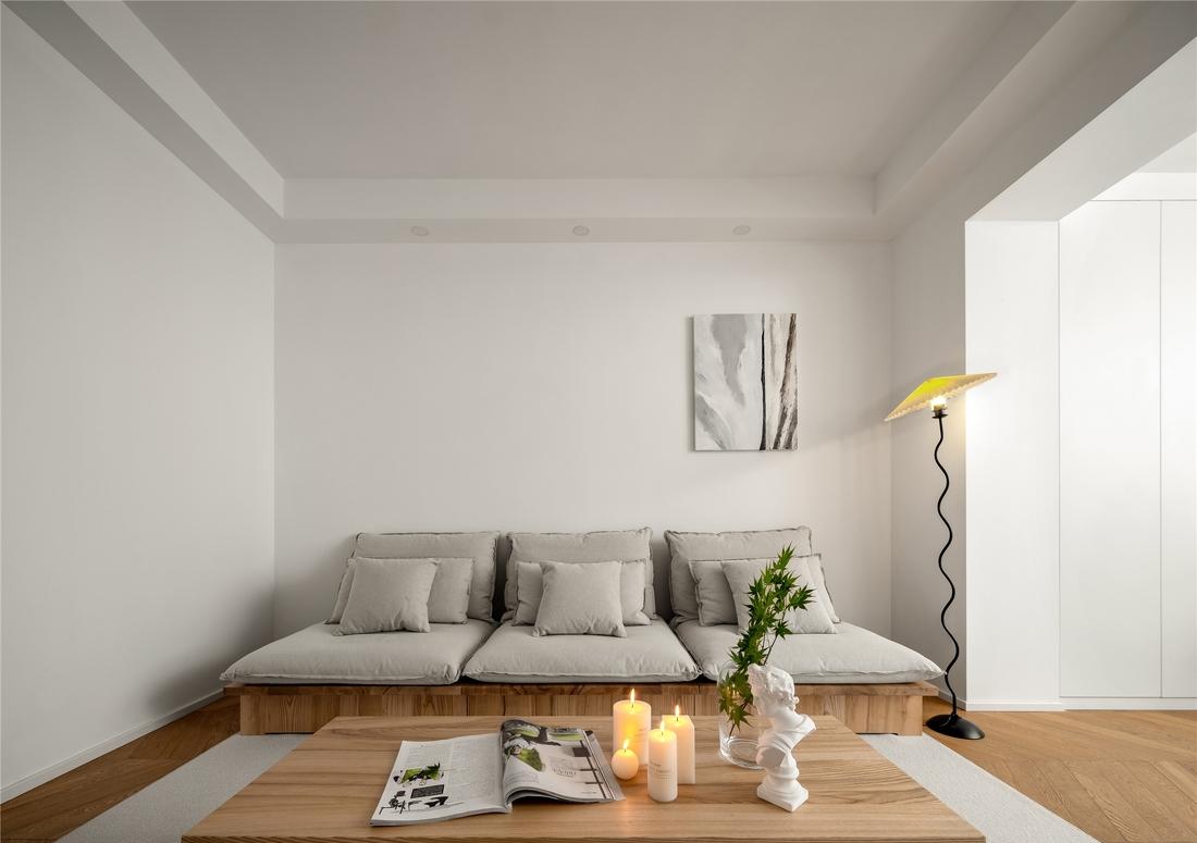 纯白+木色舒适惬意生活空间设计-9