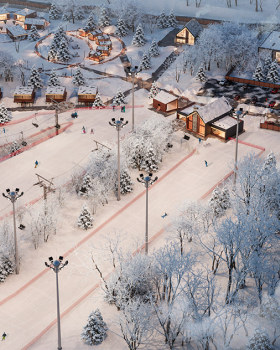 “Yagoda Malina”社区内滑雪度假村