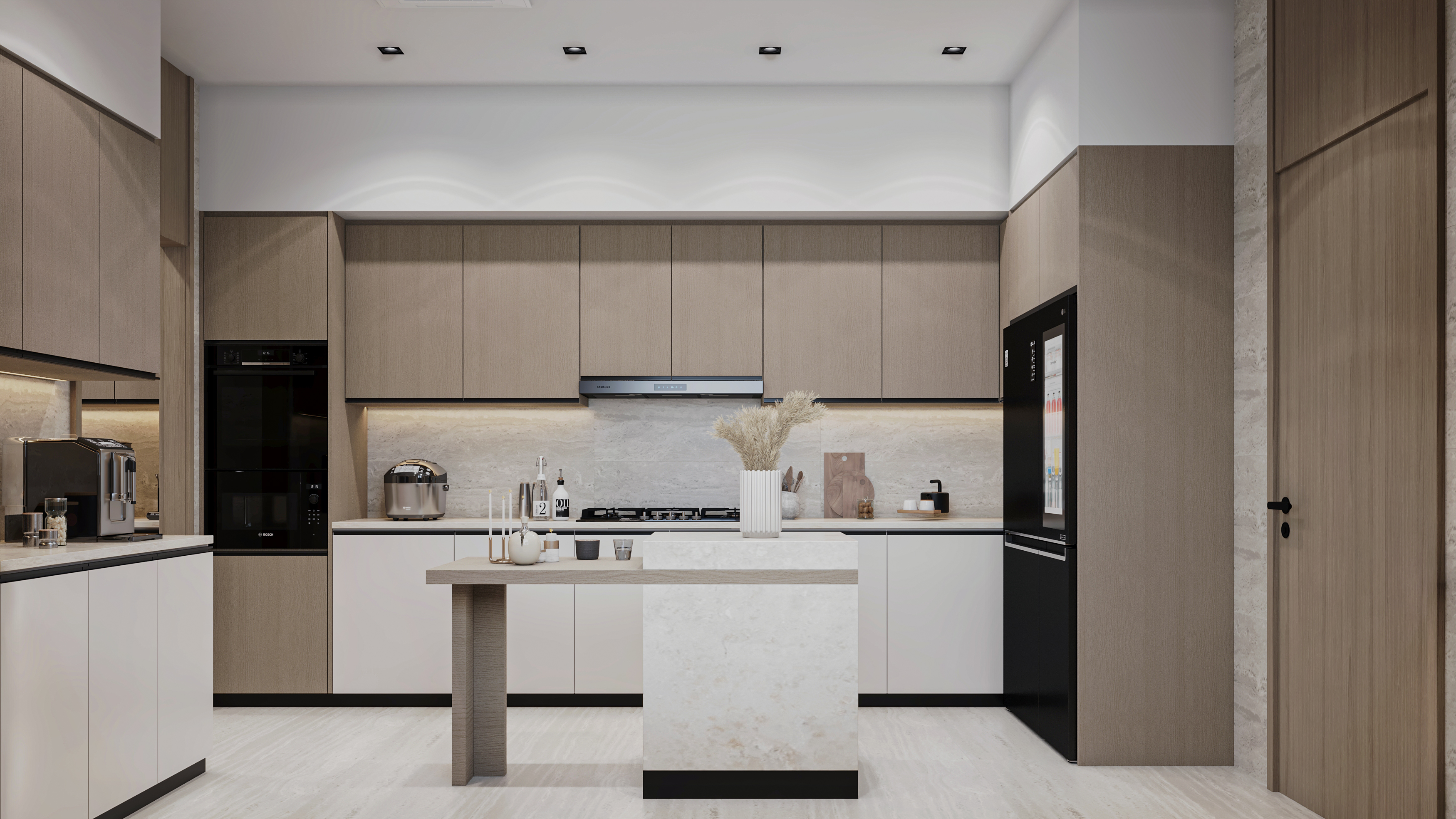 现代奢华厨房与洗衣房丨Archpix Engineering Consultants-6