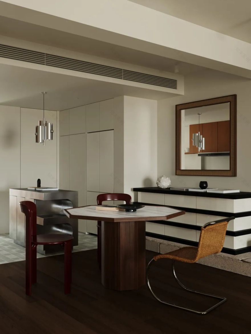 岚一设计|温和有序的错层住宅-29