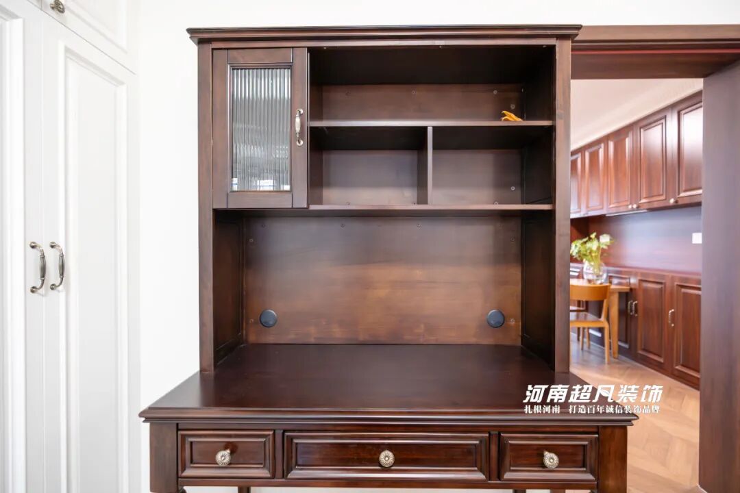 完工首发丨管城区金城街30号院，123㎡老房翻新，美式复古设计，优雅低调绽放-135