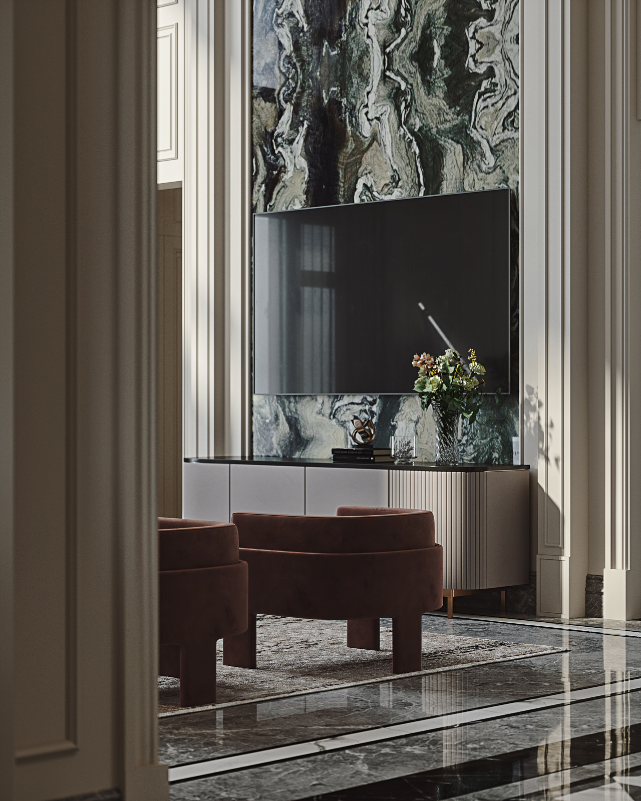 现代法式温柔宅邸-6