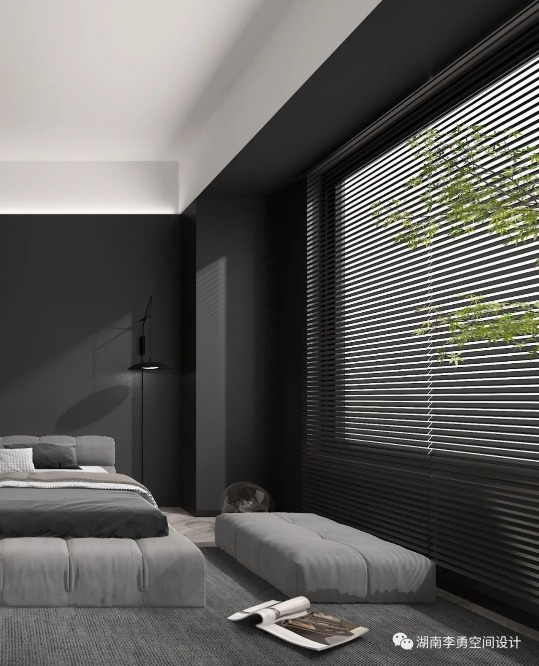 湖南吉首 120㎡暗黑系住宅设计,简约质感,诠释生活温度平衡-13