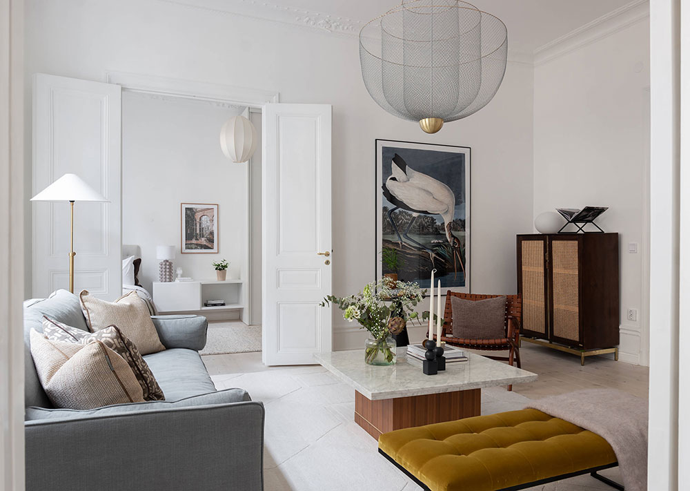 斯德哥尔摩白色优雅公寓-15