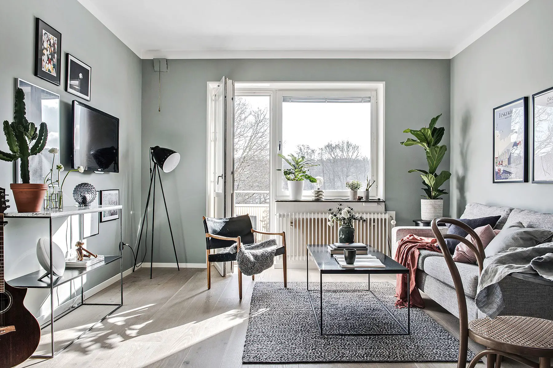 瑞典一居室公寓的现代改造-9