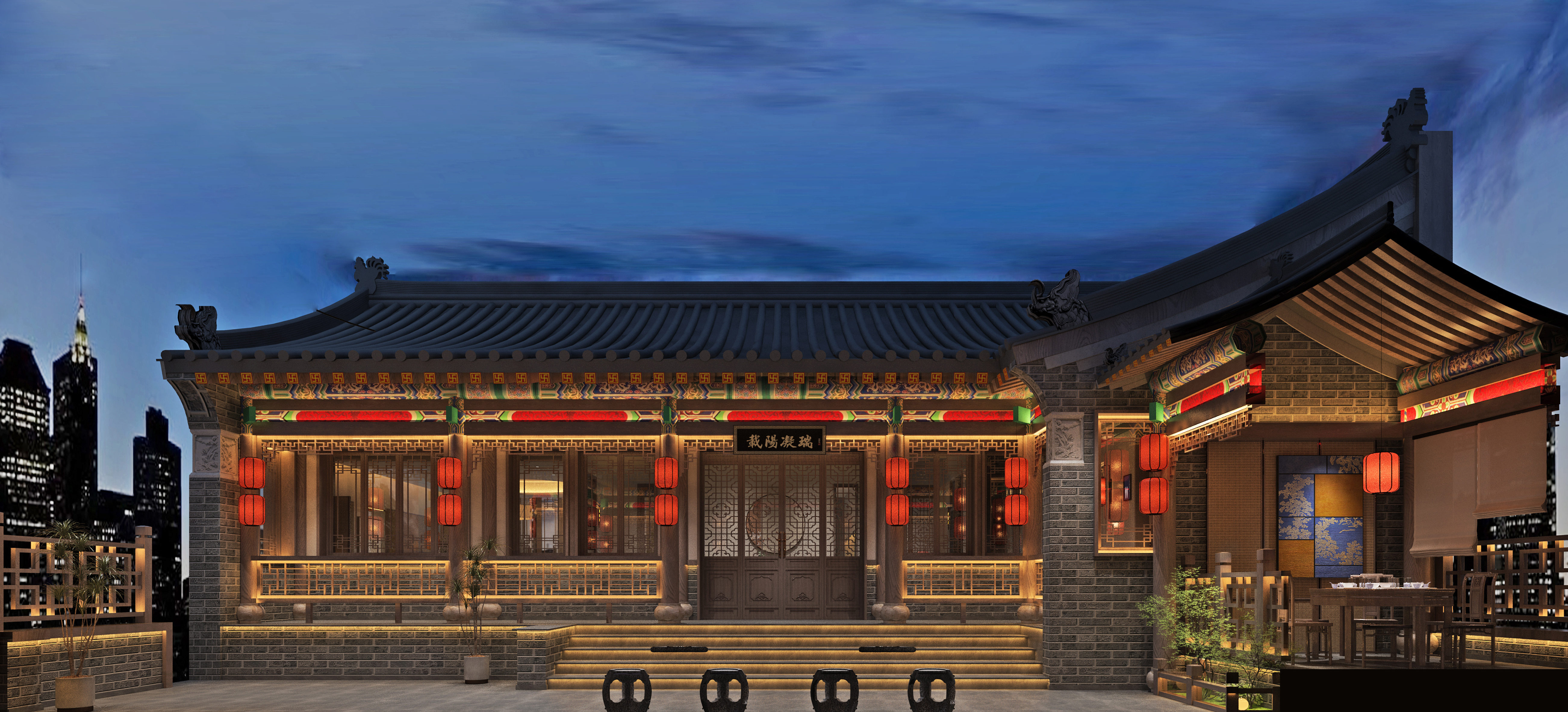 贾五熬鱼店铺室内设计-39