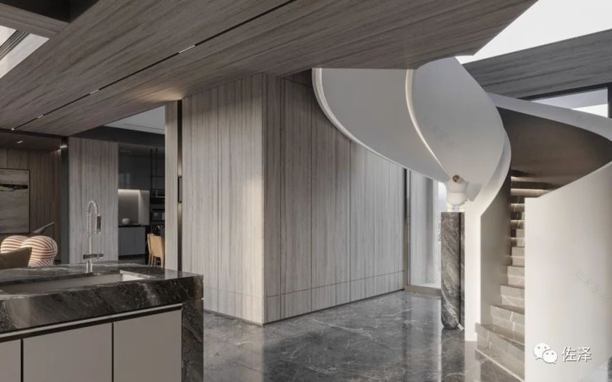 意式简约之美,佛山中信山语湖复式住宅设计-18