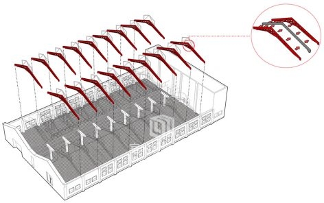 杜兹设计丨丨一艘悬浮的“战舰” – 幸福码头8号楼空间改造项目，上海-1