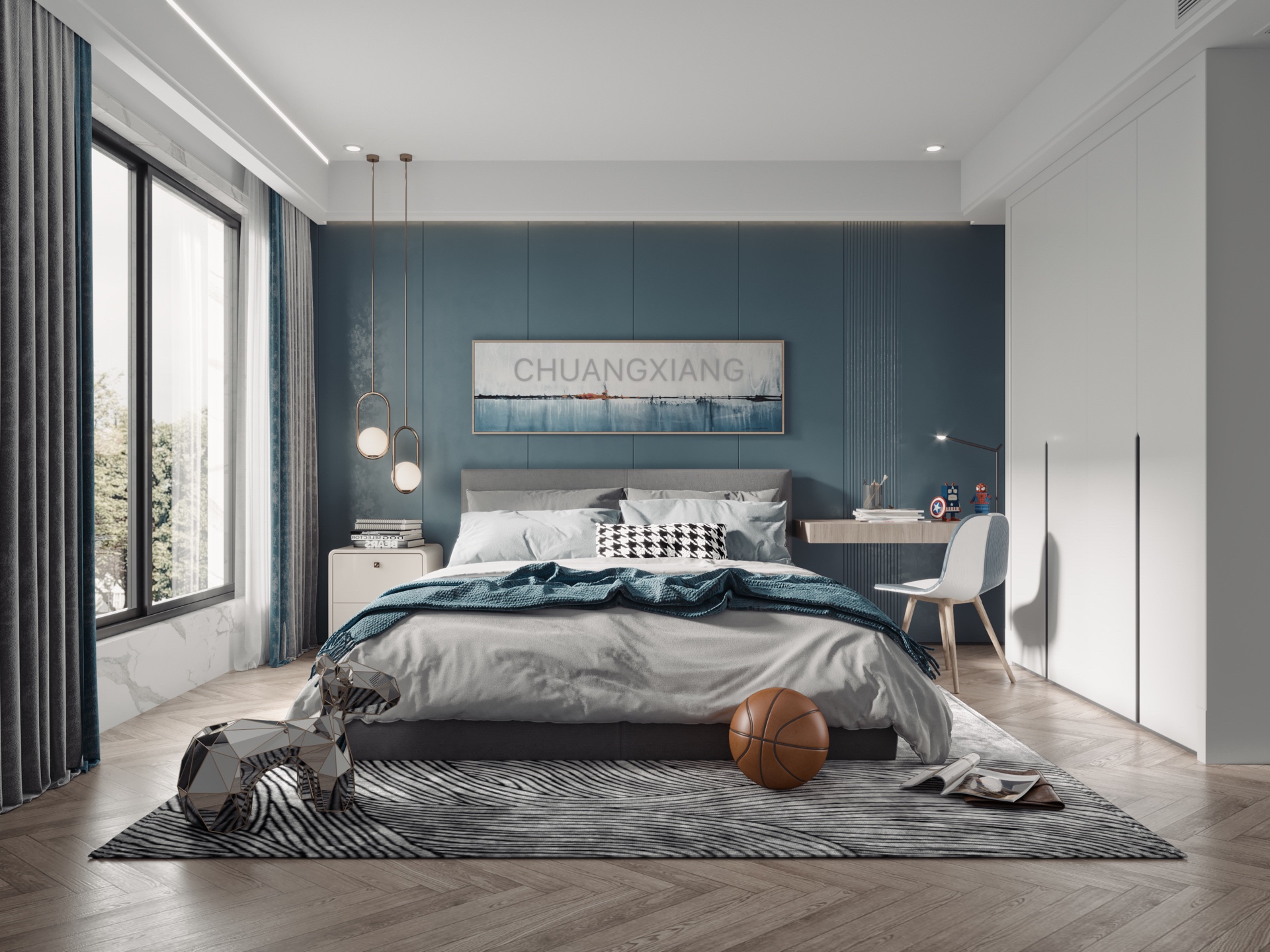 分享最近做的卧室                     -2