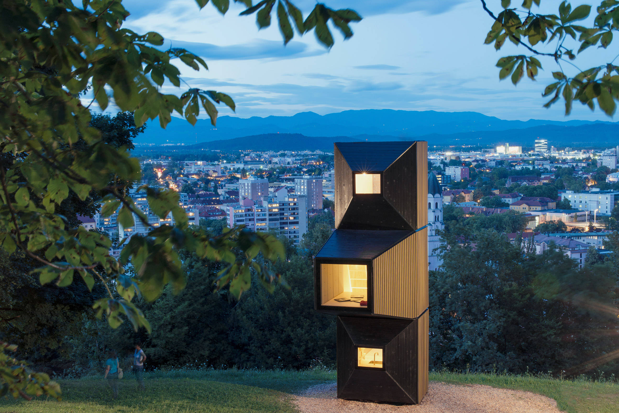 OFIS Arhitekti uses modular Living Units to create pop-up library-19