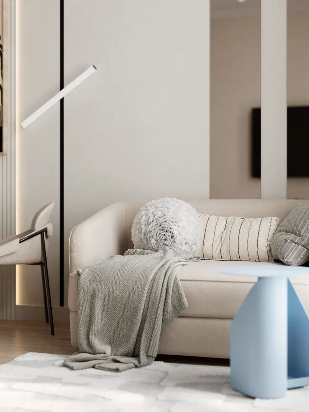 女孩的 27㎡单身公寓设计丨TI INTERIORS-11