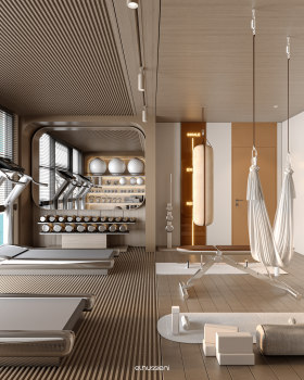 MODERN GYM DESIGN（家庭健身房设计）