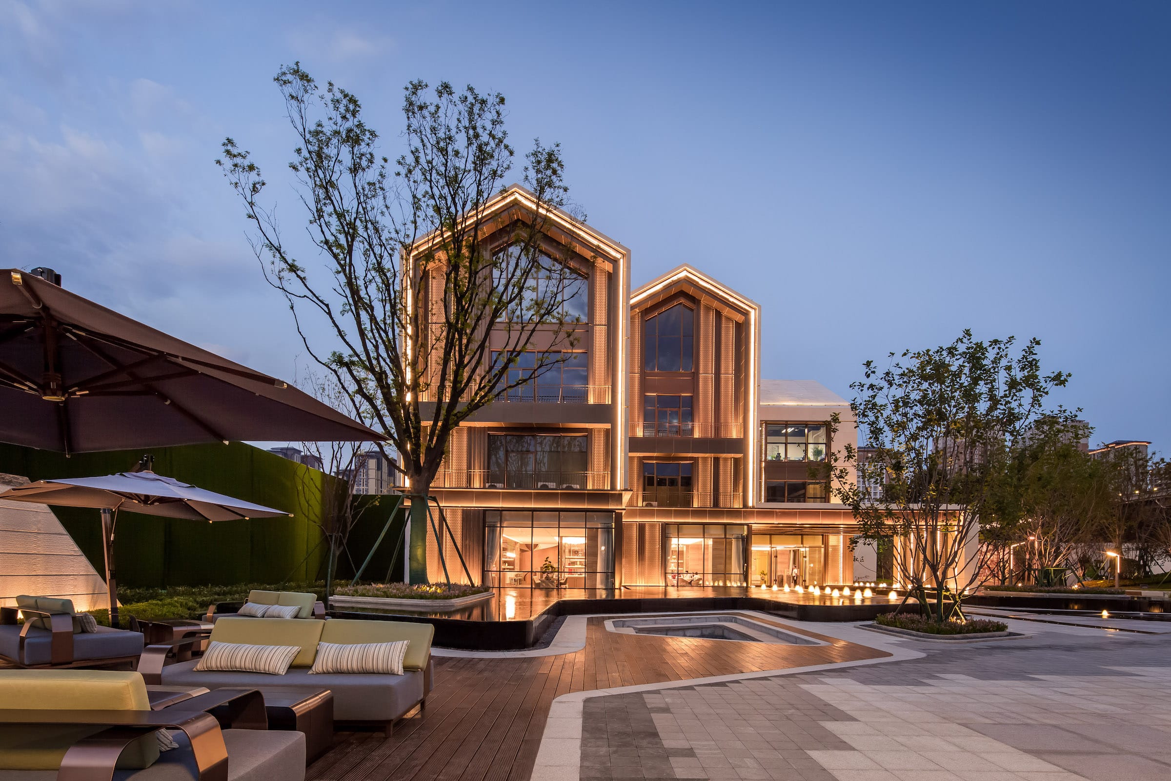 西安大兴青樾售楼中心展示区景观-13