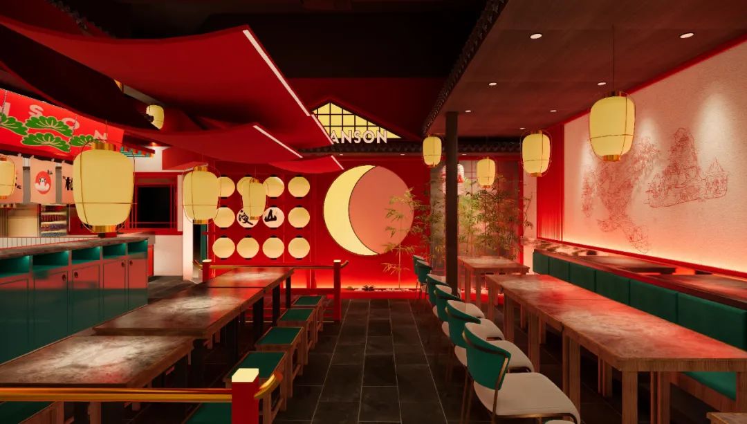 漫山日料品牌空间全案设计丨中国长沙丨由里设计-54