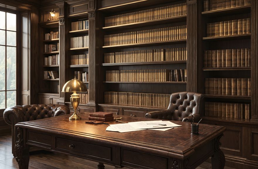 经典英式雅居,沉浸质感与光影叙事-7