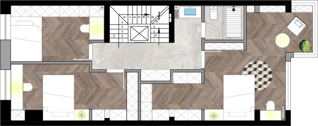 合肥岭湖墅侘寂风别墅设计丨中国合肥丨安徽飞墨设计-52