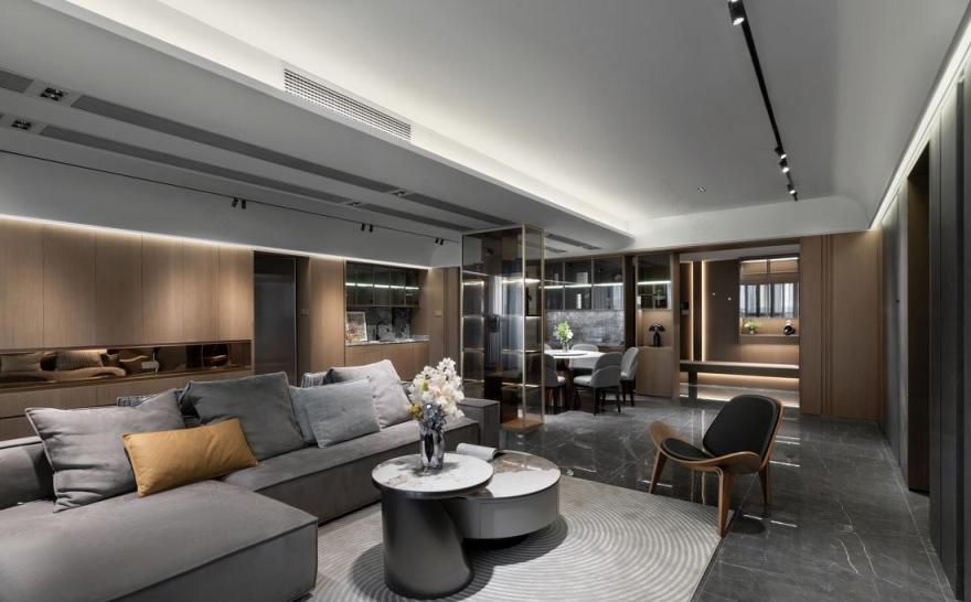 超大户型三代同堂的意式极简奢华设计-14