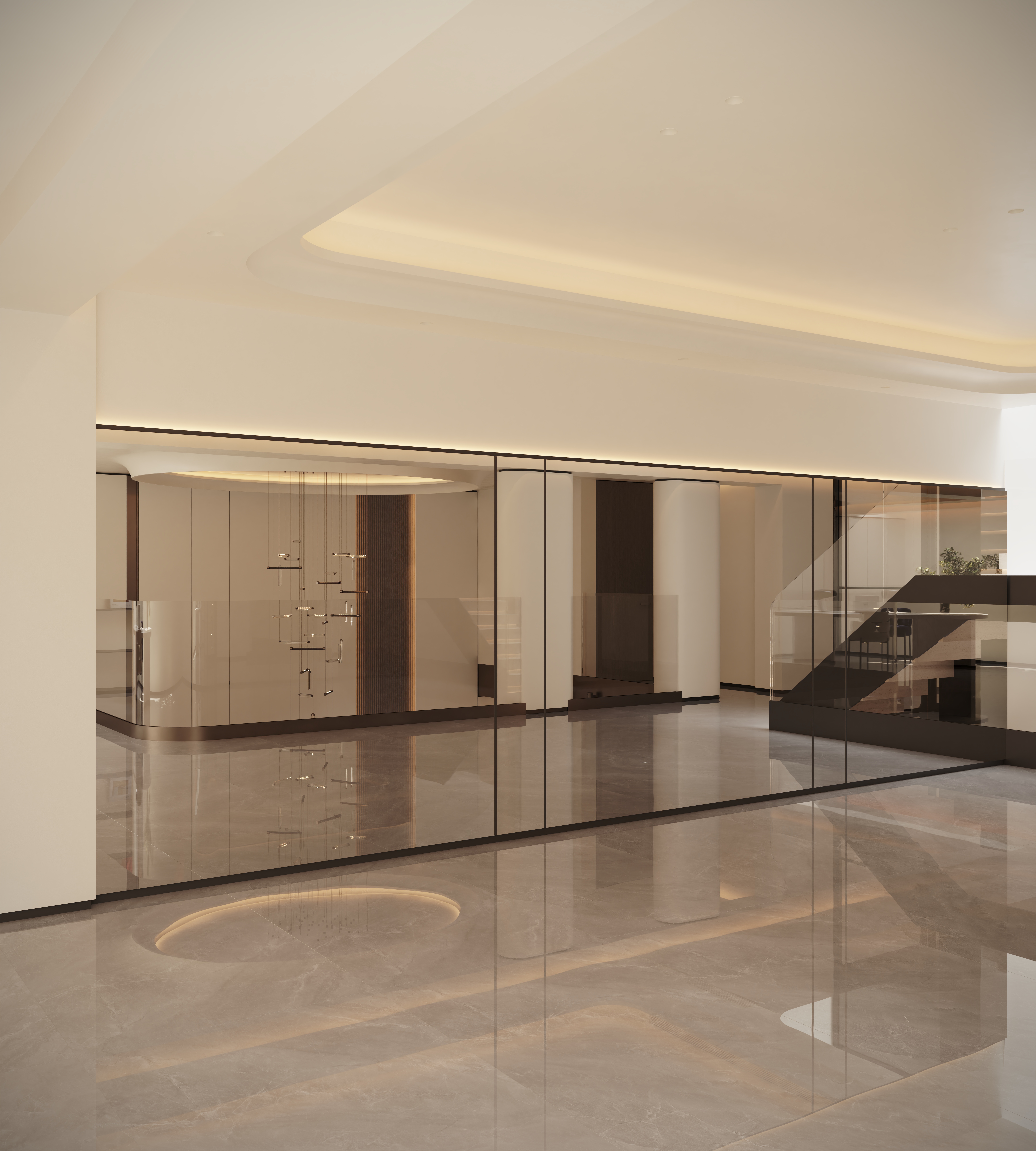 近期渲染 挑空别墅-12