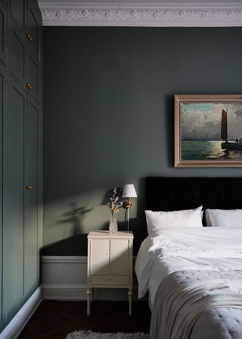 复古绿调斯德哥尔摩公寓设计-2