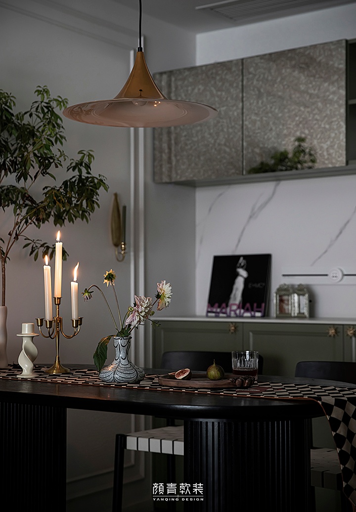 颜青软装︱经典述复古调性,予电影般质感的生活缩影丨中国杭州-21