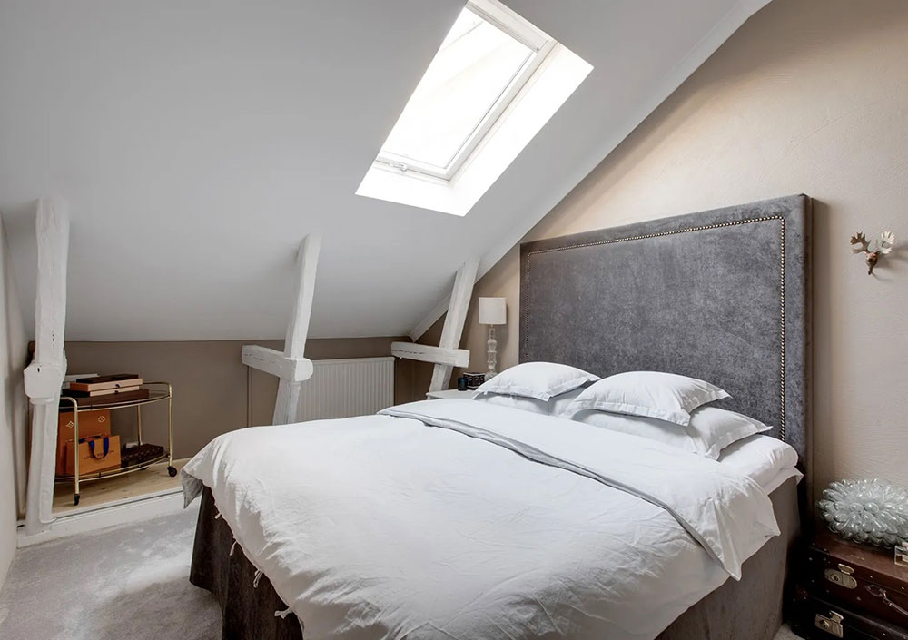 瑞典优雅公寓设计，浪漫倾斜屋顶与现代装饰的完美融合-19