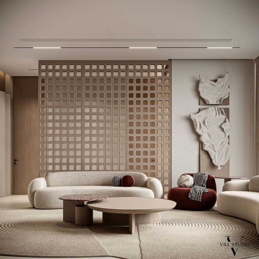 简约现代客厅·科威特丨Vill Studio-10