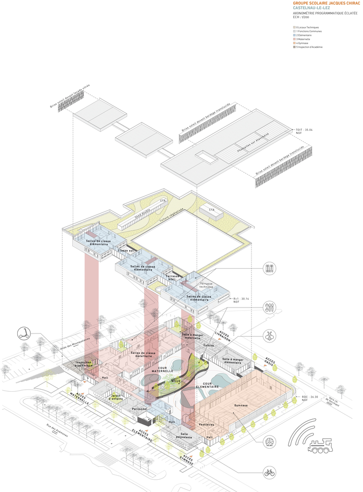 雅克·希拉克学校与体育馆-4