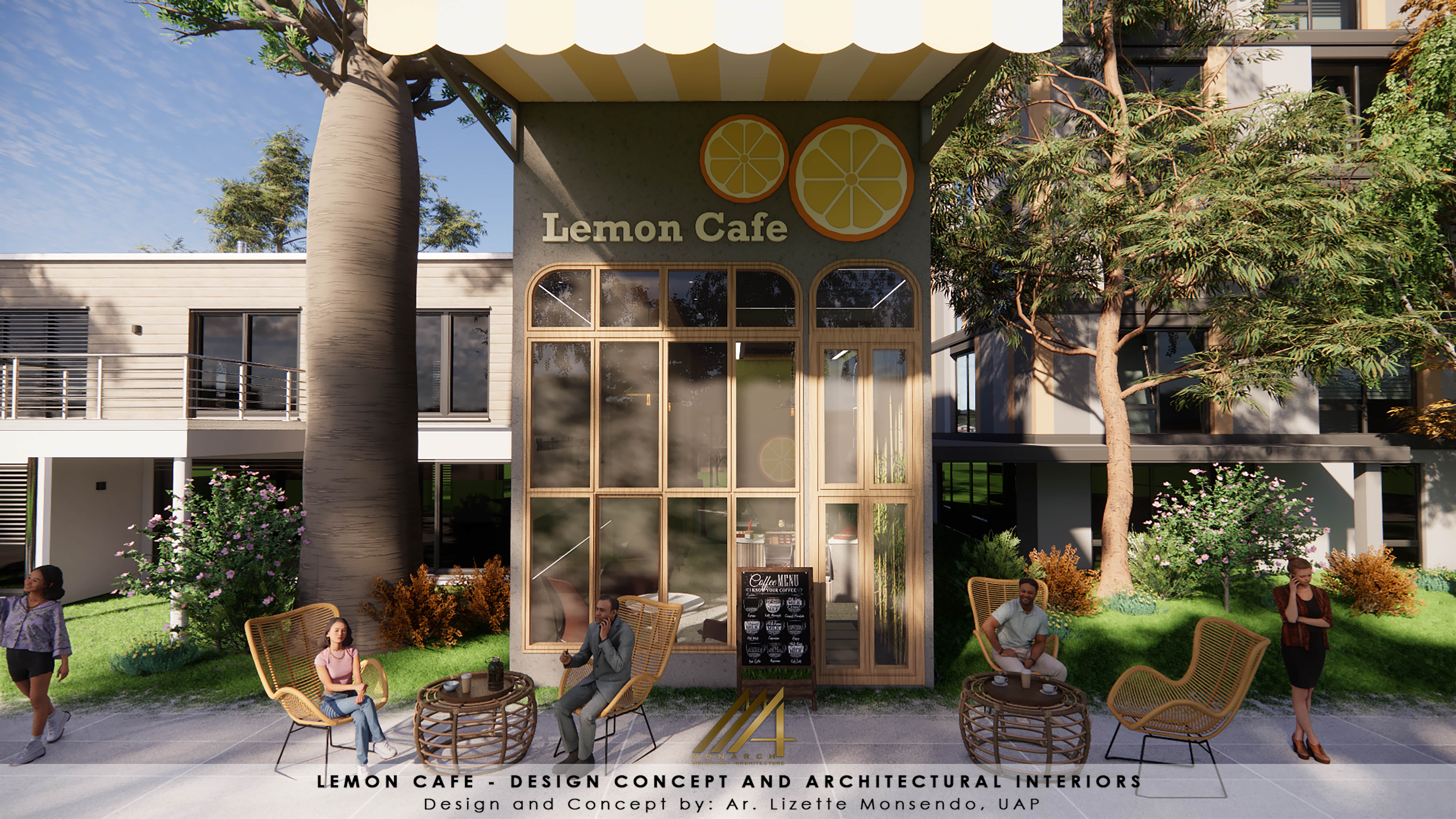 CAFE - Architectural design concept and interiors-1