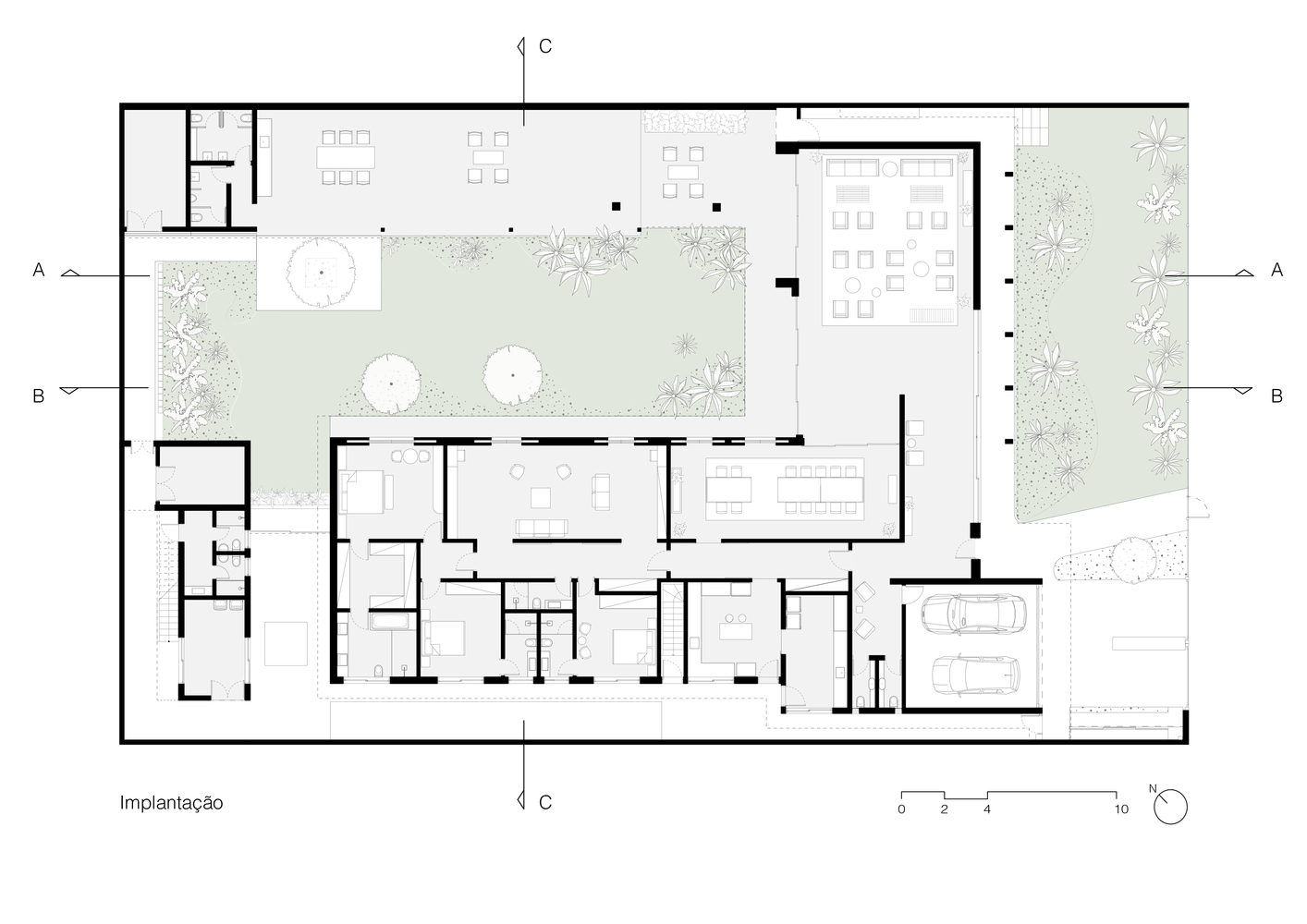 巴西 Campo Belo Residence 现代主义风格翻新-68