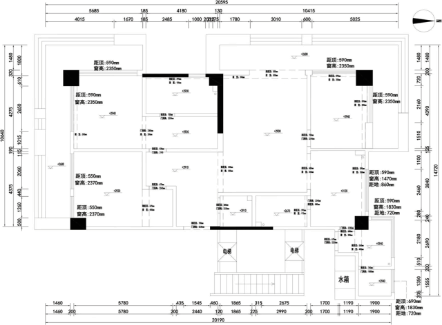 《富春洋房》现代风格平层设计丨青马别墅空间设计-67
