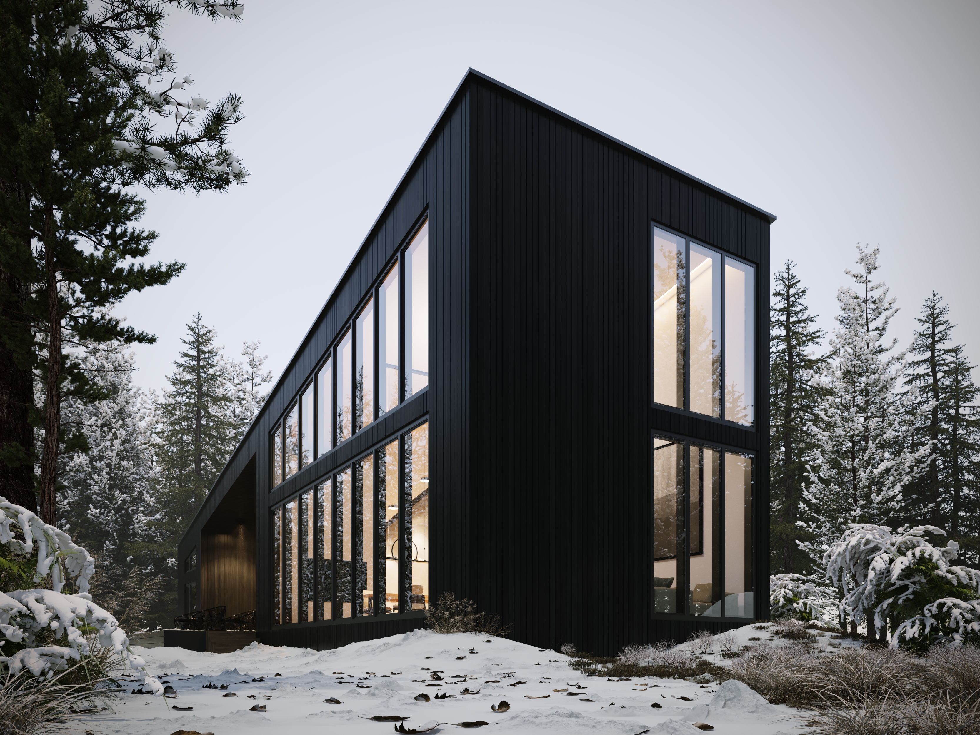 Zimowa建筑外观可视化-6