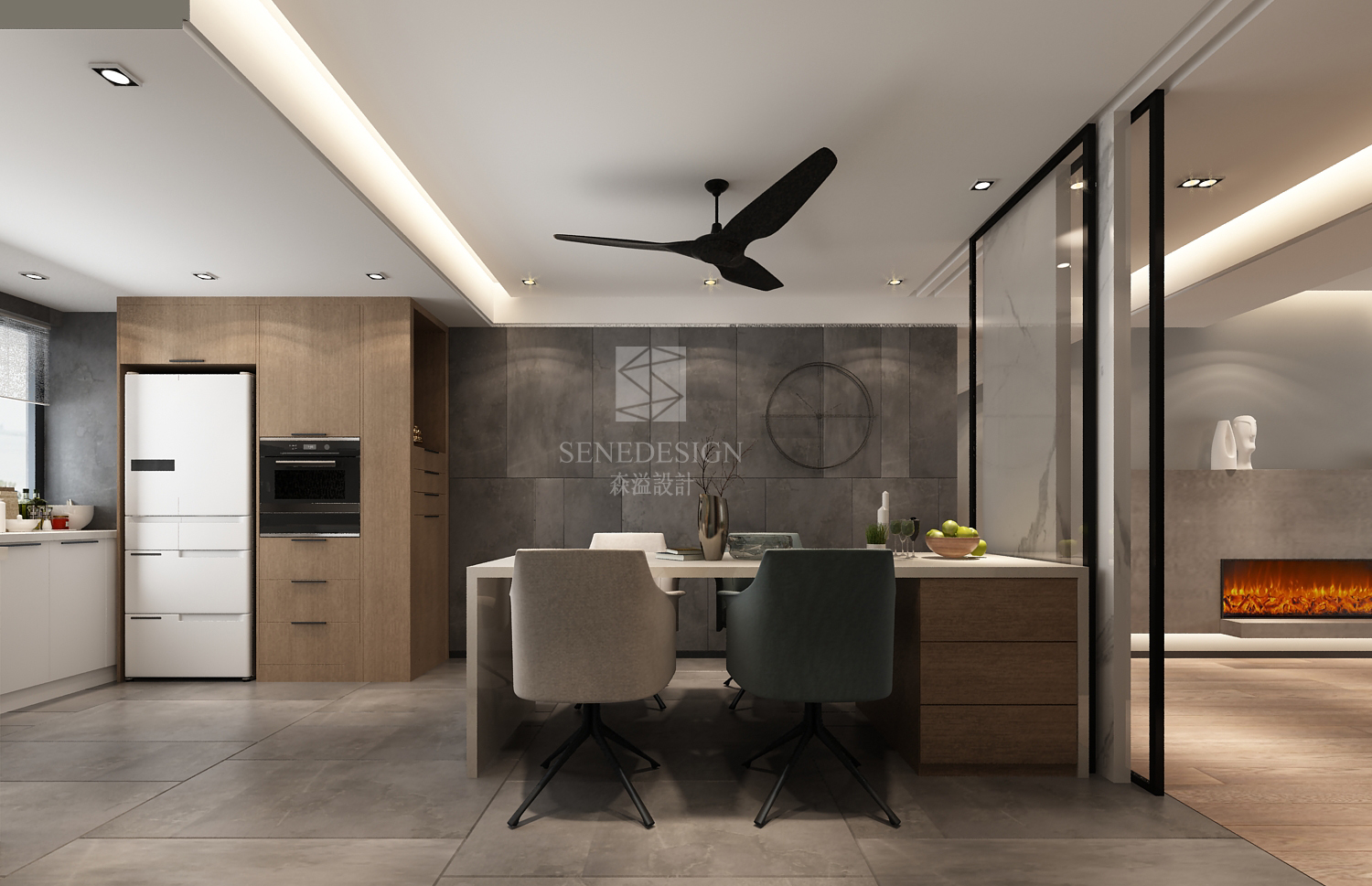 灰色界面的森溢设计 | 简明深度的人居空间-8