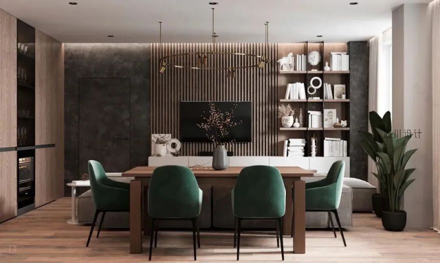 复古墨绿+原木轻奢-6