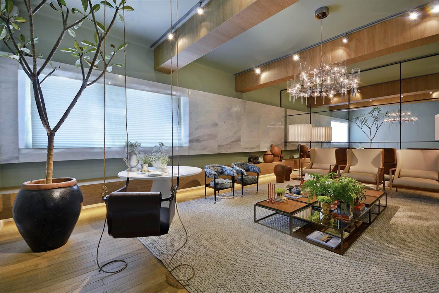 巴西绿色空间·Sala de Cora 公寓设计-2