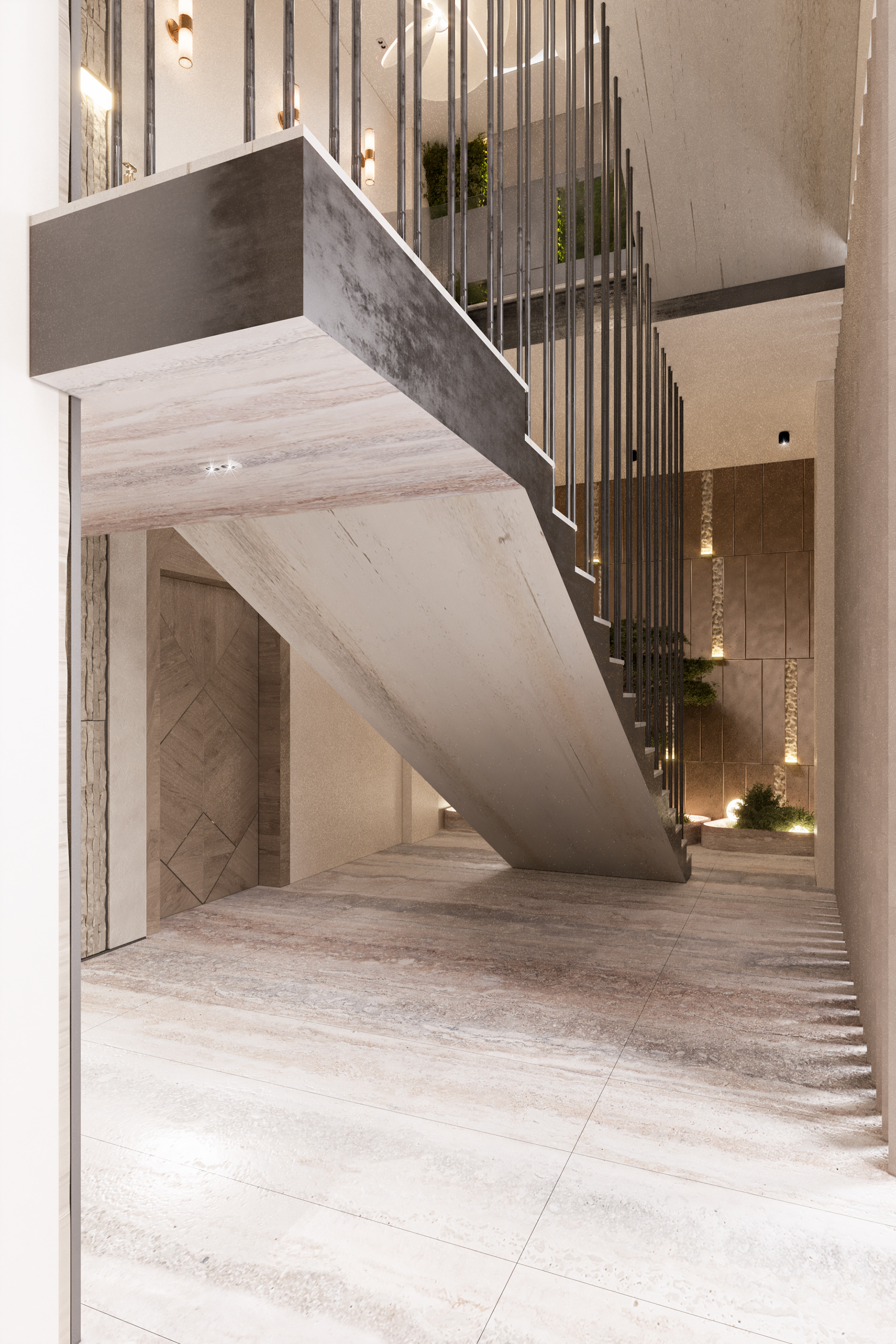 豪华大厅楼梯丨manzilli.studio-9