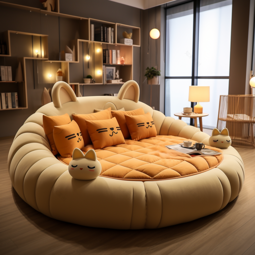 猫猫幻梦:仿生猫床卧室设计-9