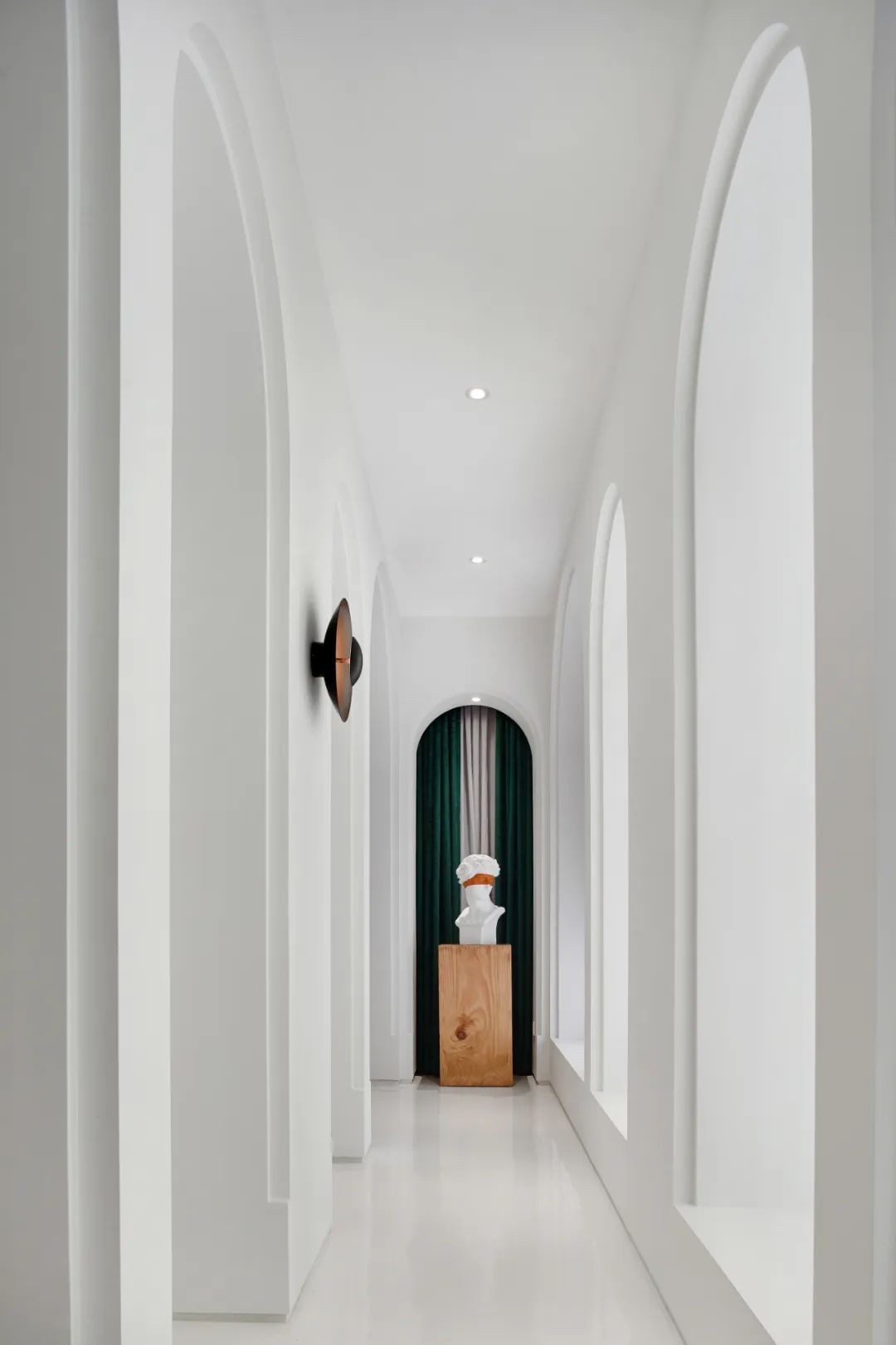 凯丽雅居 | 极简白撞色,艺术涂料与布艺软装的完美融合-41