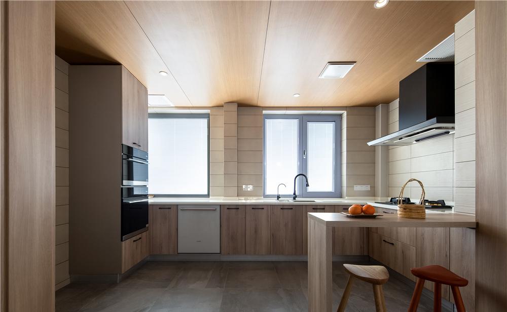 《望日》原木白空间，双过道设计，LDK 理念，大江景书房，高级灰卧室-14