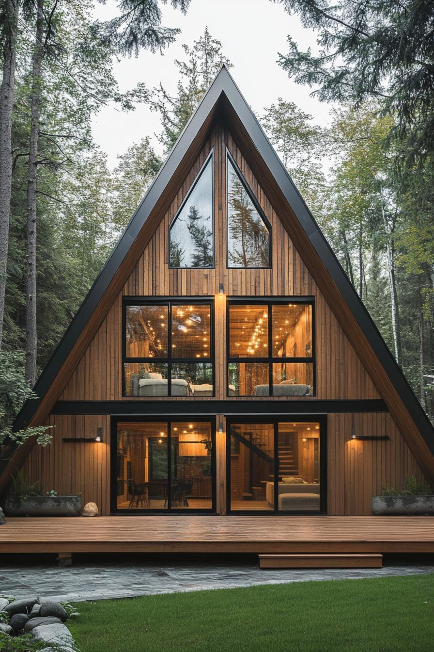 26座Aframe风格自然爱好者小屋丨BuildGreenNewHomes-126