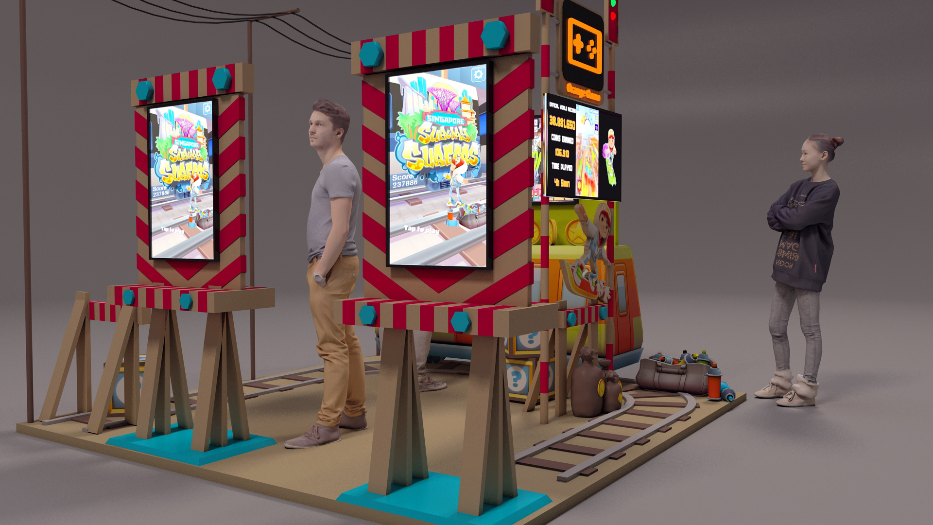 橙色游戏展位-4