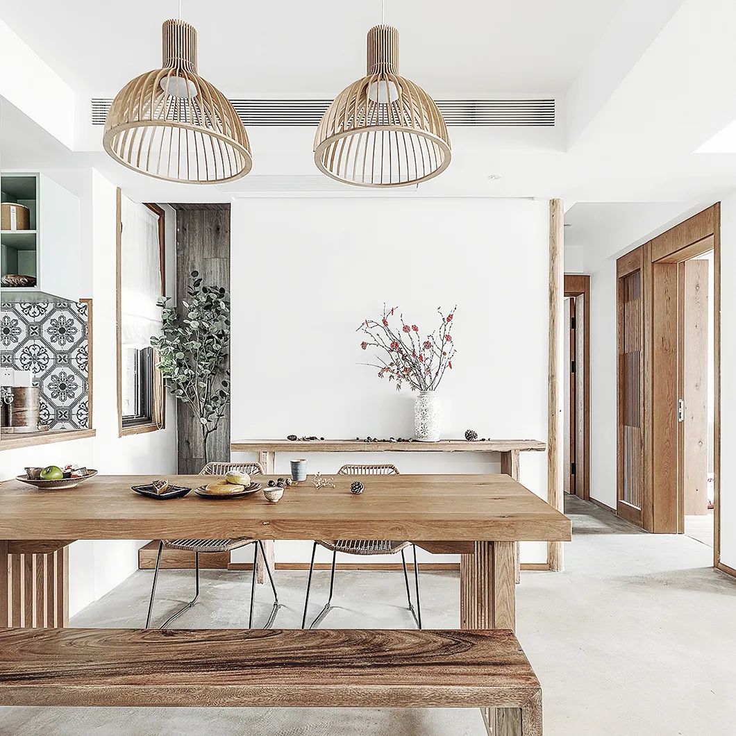 极简原木＋禅意！打造通透互动的舒适家居空间-3